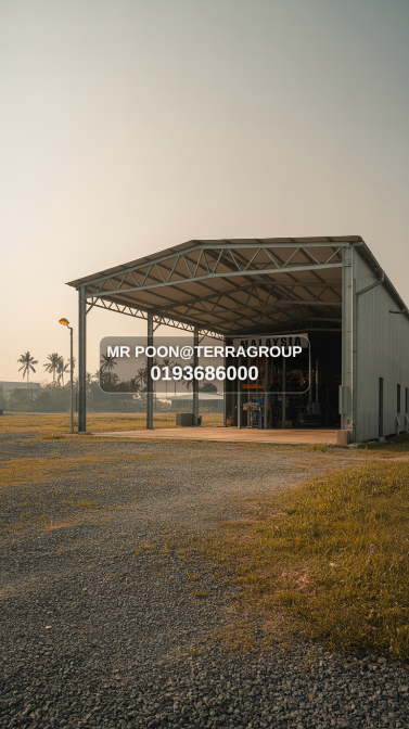 1 acre land with factory @ leaseback